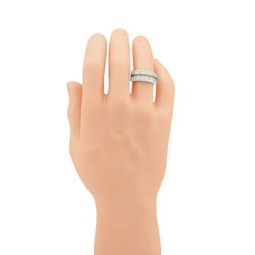 10k White Gold Men's Diamond Wedding Band 1.9 Cwt.