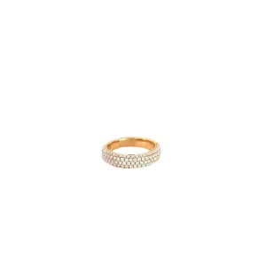 18k rose gold 1.10ct F VS2 Round Diamond Ring Size 6 1/2