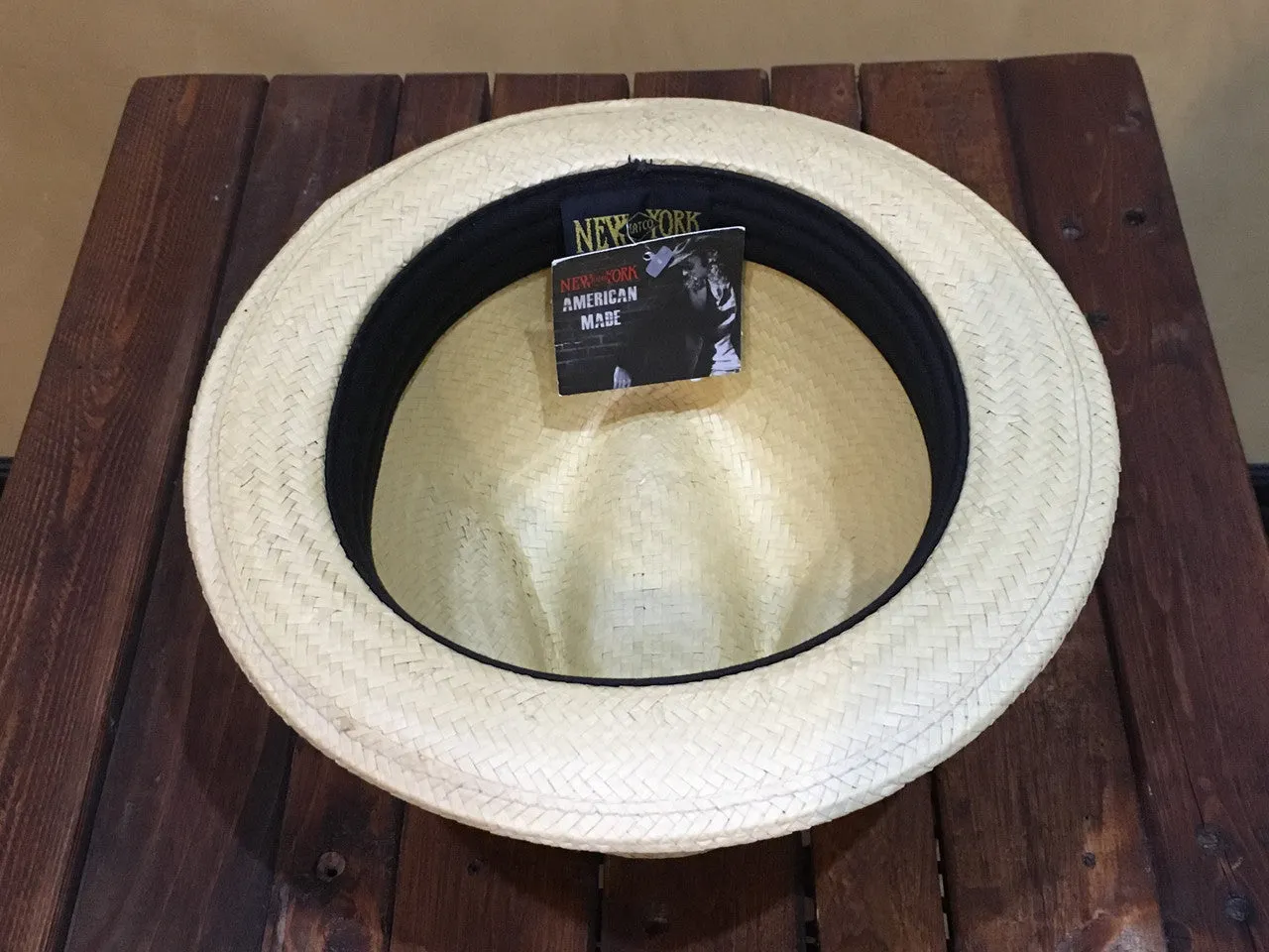 2158 New York Hat Sal Straw Bamboo