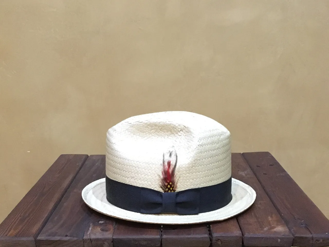 2158 New York Hat Sal Straw Bamboo