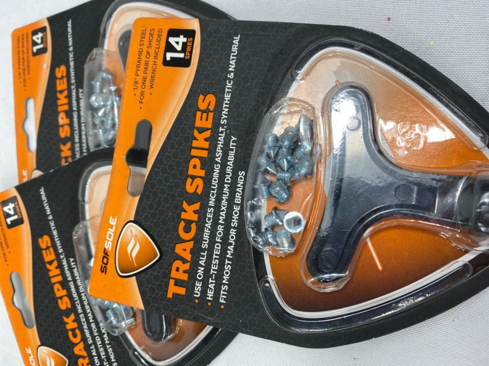 (3) Sof Sole 14 Track Spikes Needle Steel Wrench Included run *choose your size