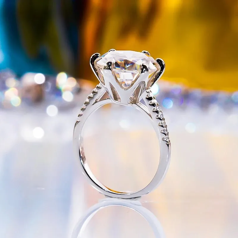 5.0 Ct Round Cut Diamond Engagement Ring
