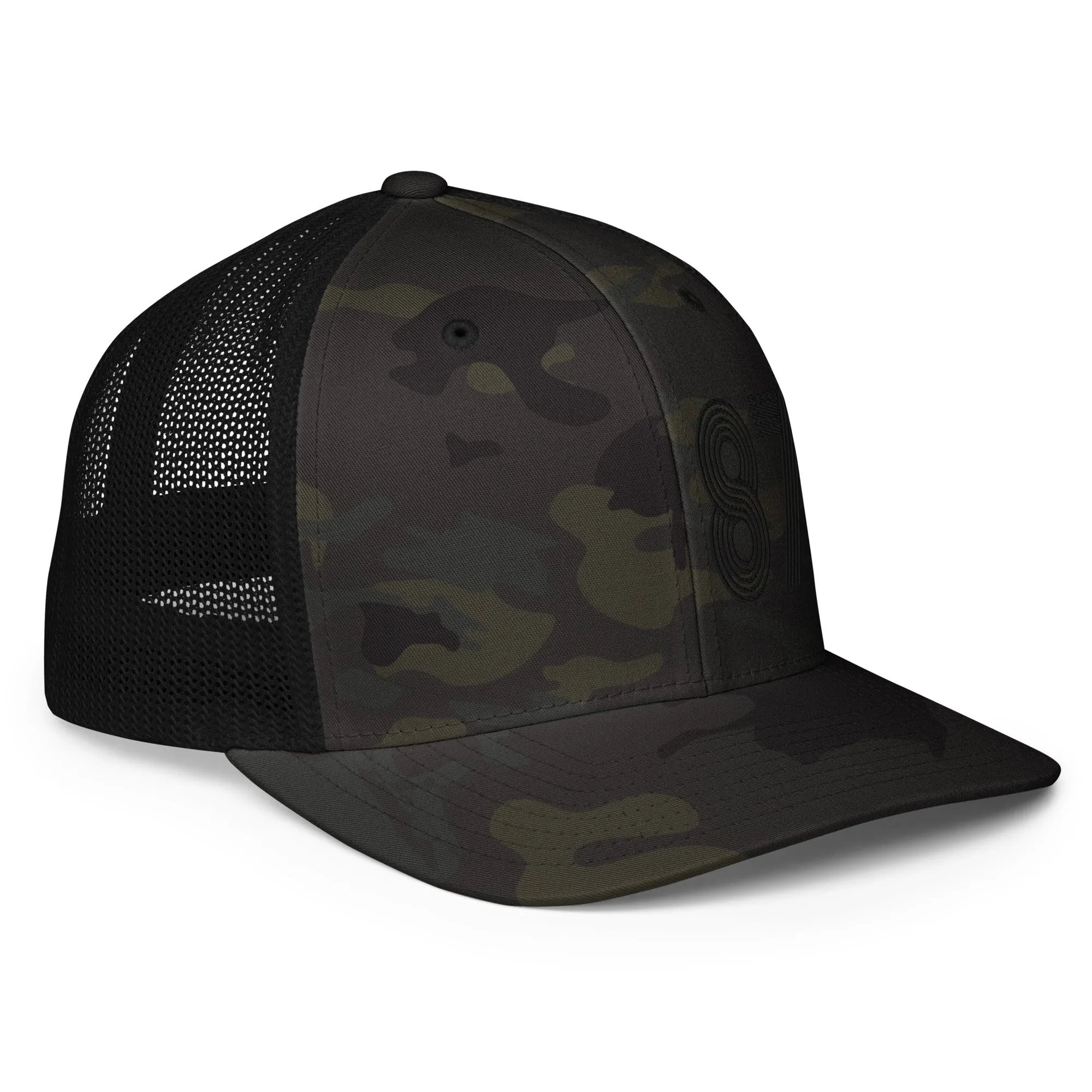 87 - Number Only Closed-back trucker cap