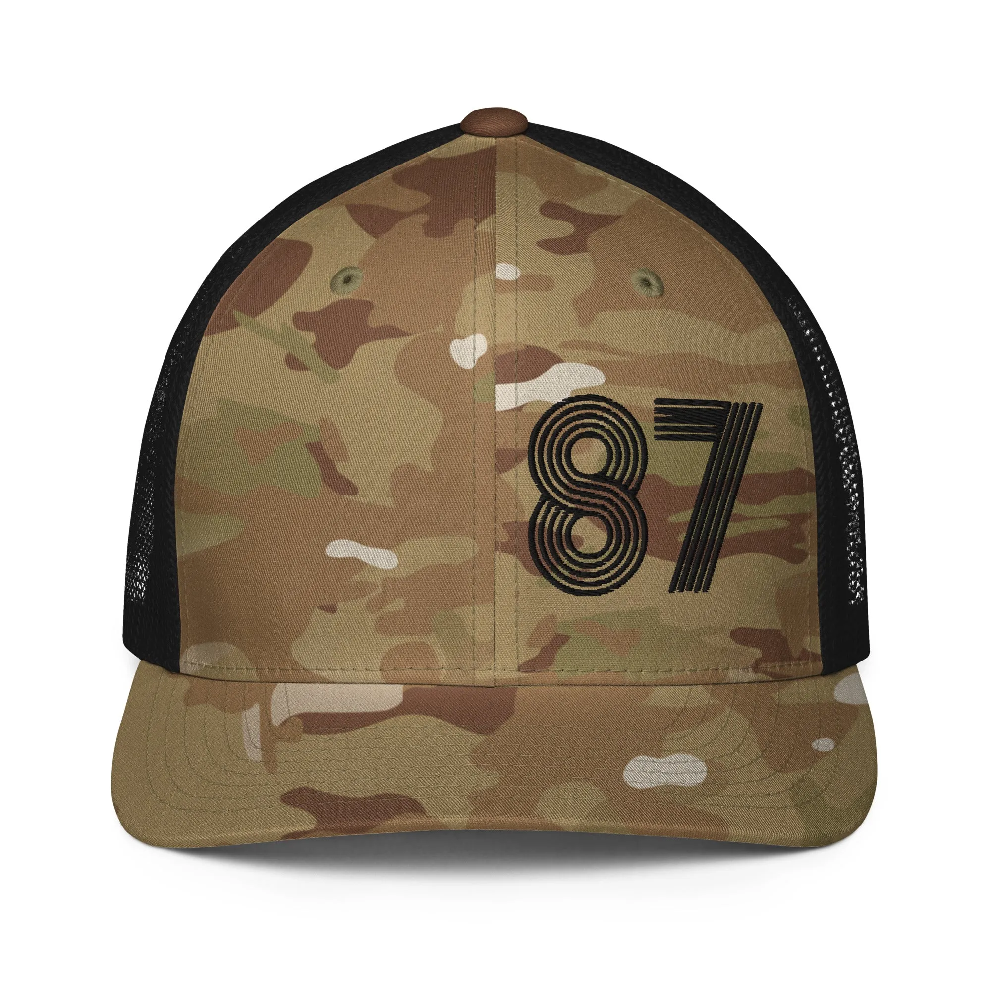 87 - Number Only Closed-back trucker cap
