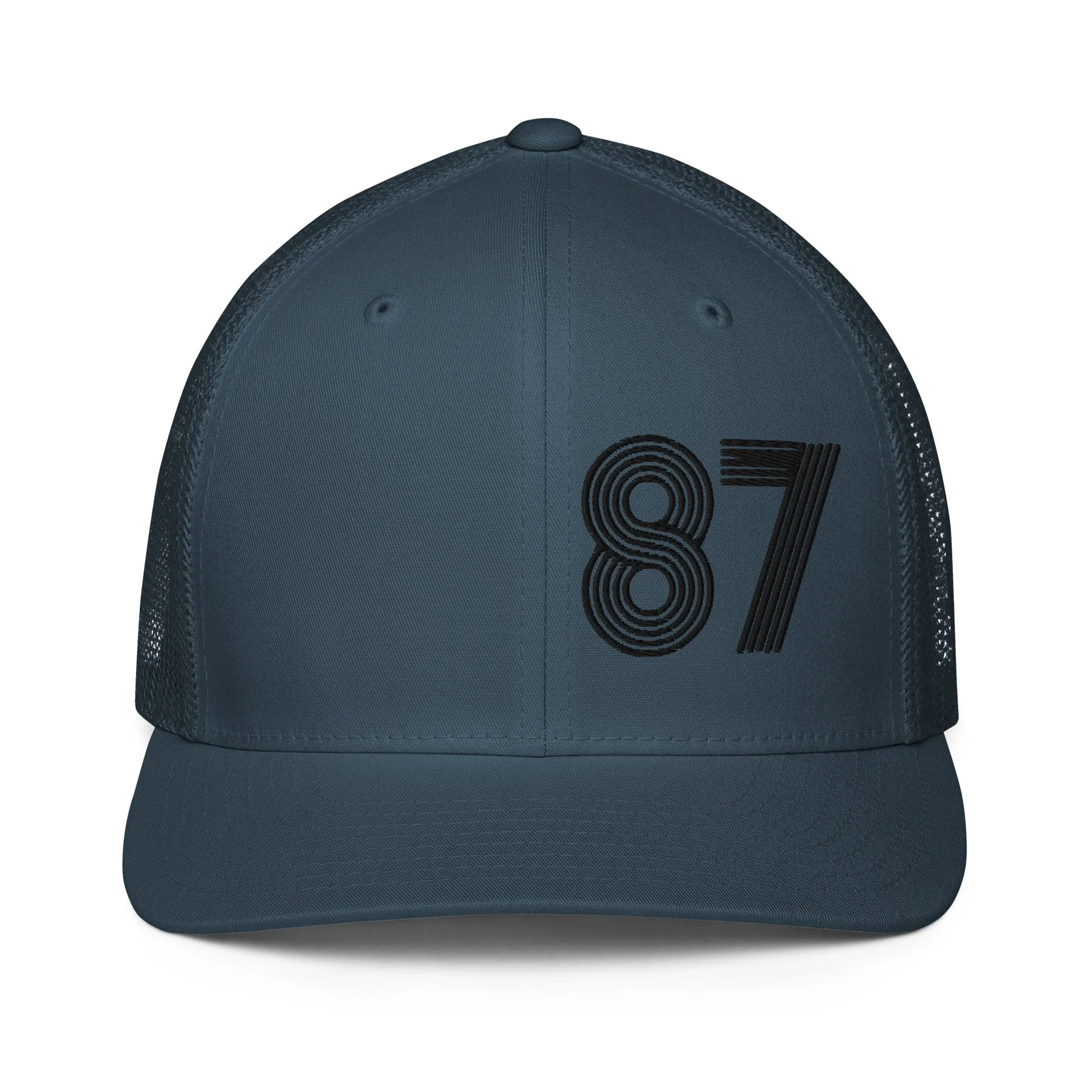 87 - Number Only Closed-back trucker cap