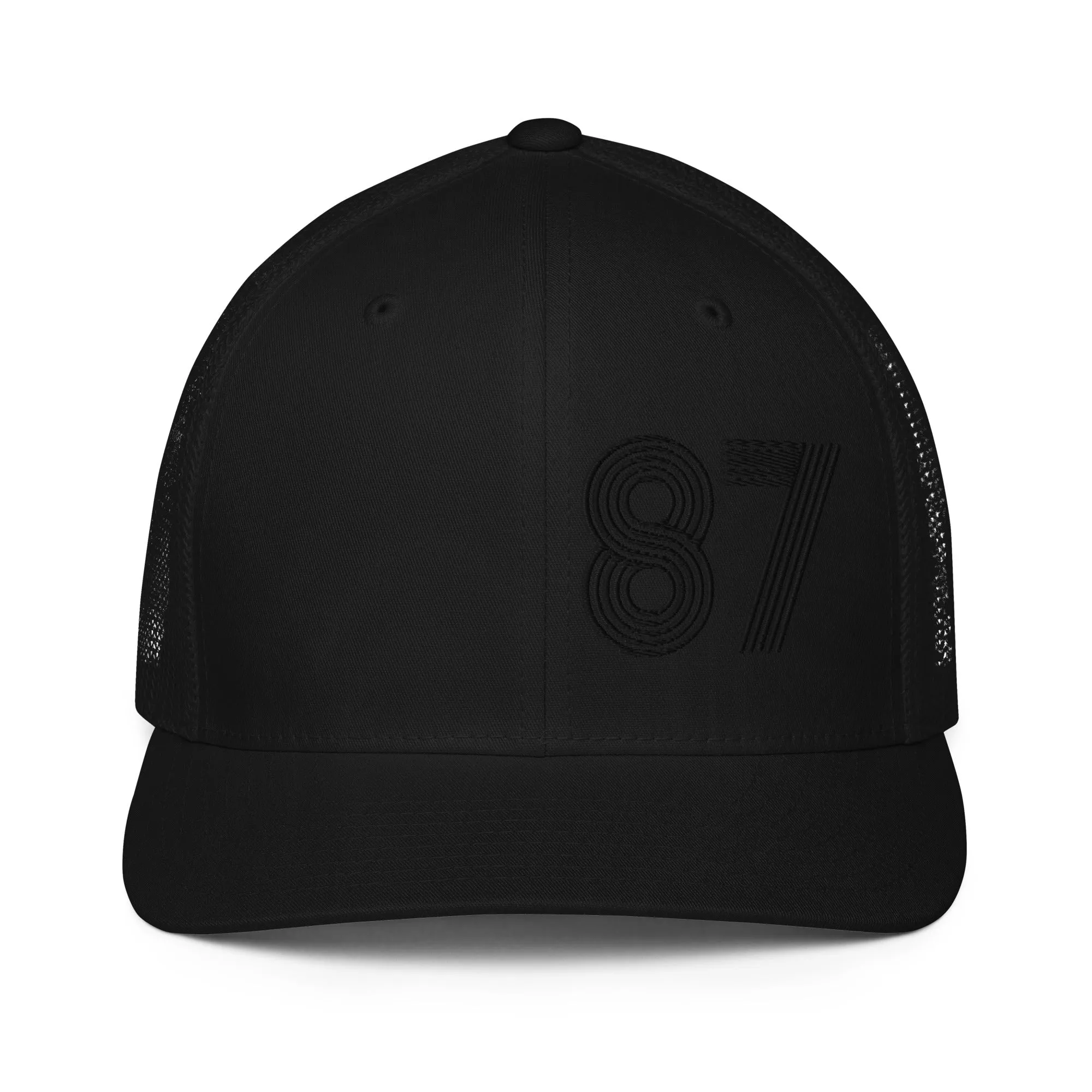 87 - Number Only Closed-back trucker cap