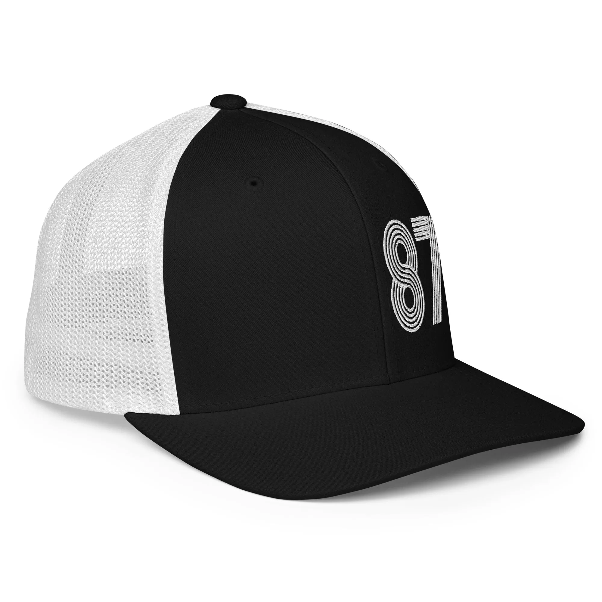 87 - Number Only Closed-back trucker cap