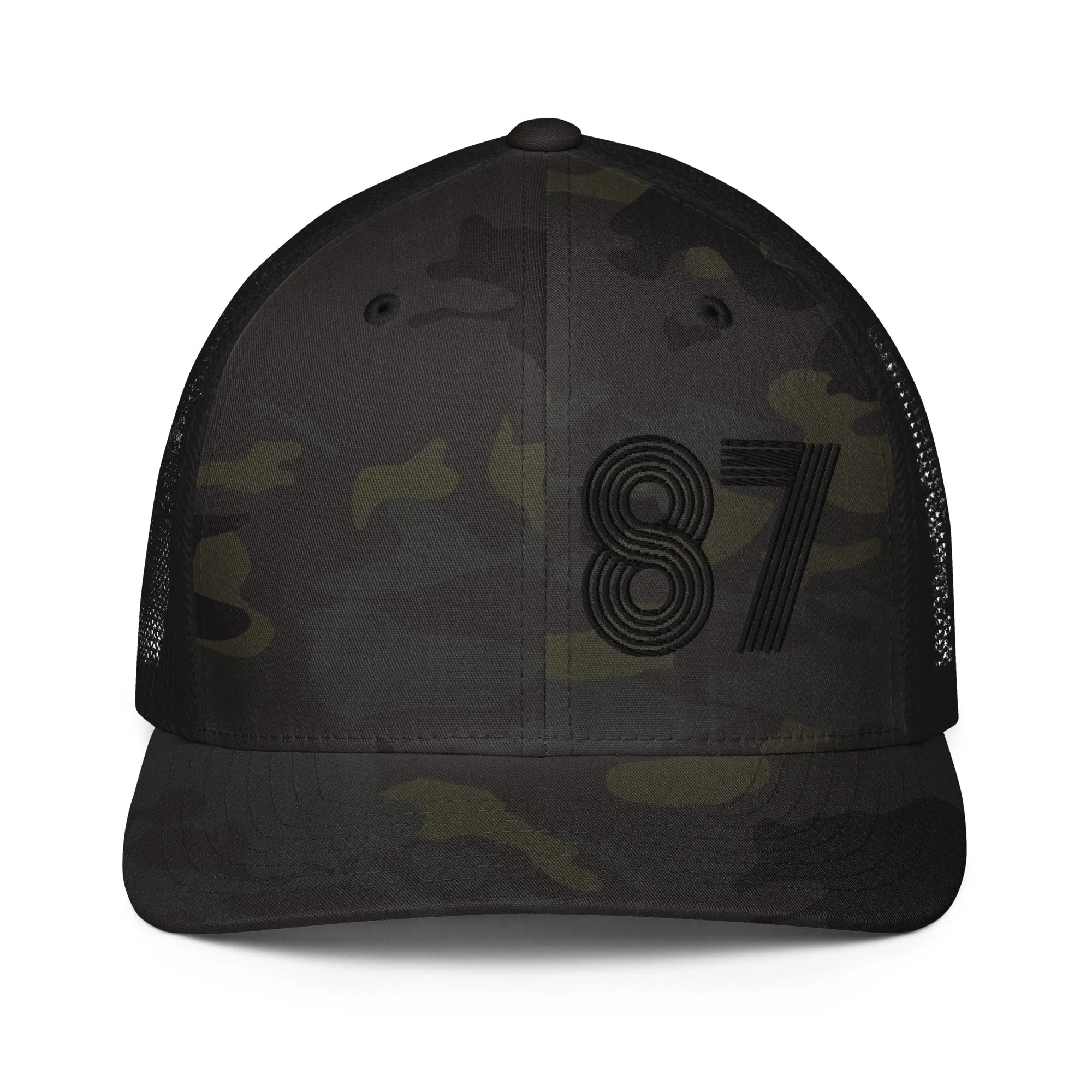 87 - Number Only Closed-back trucker cap