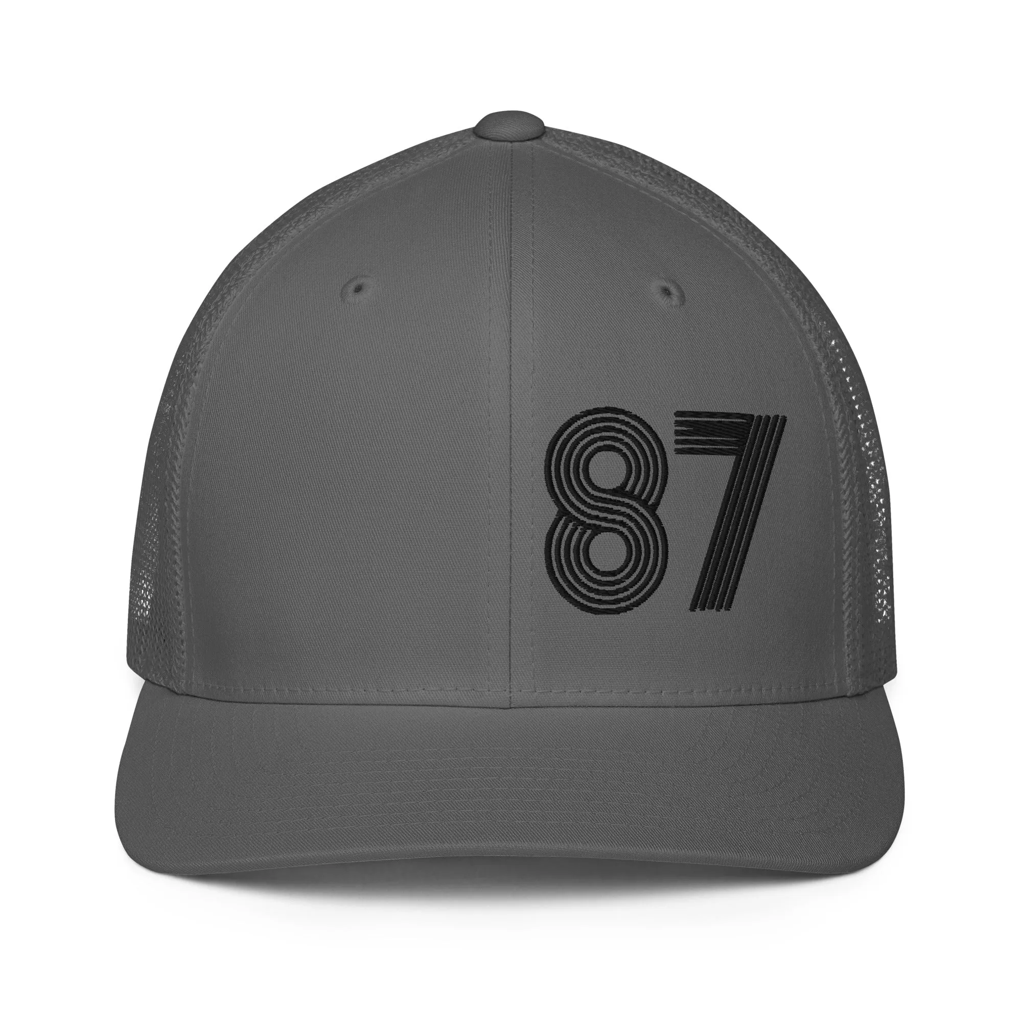 87 - Number Only Closed-back trucker cap