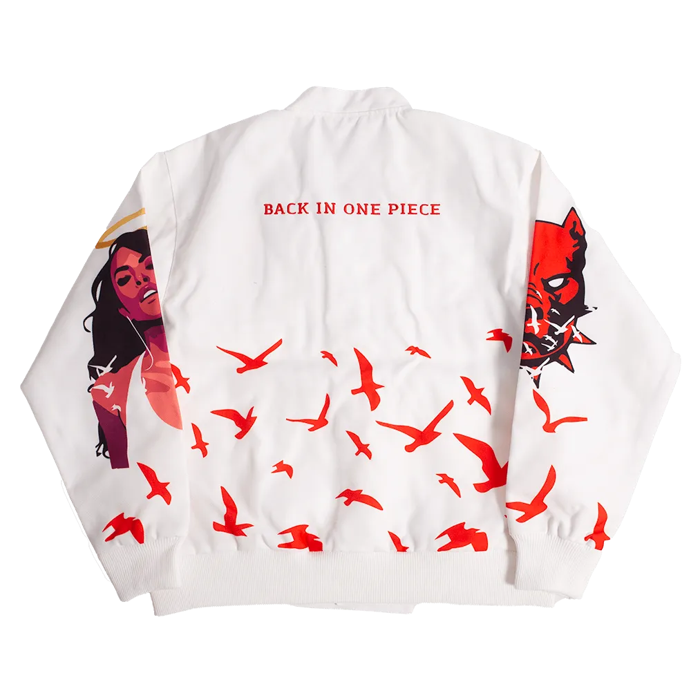 AALIYAH X DMX WORK JACKET WHITE