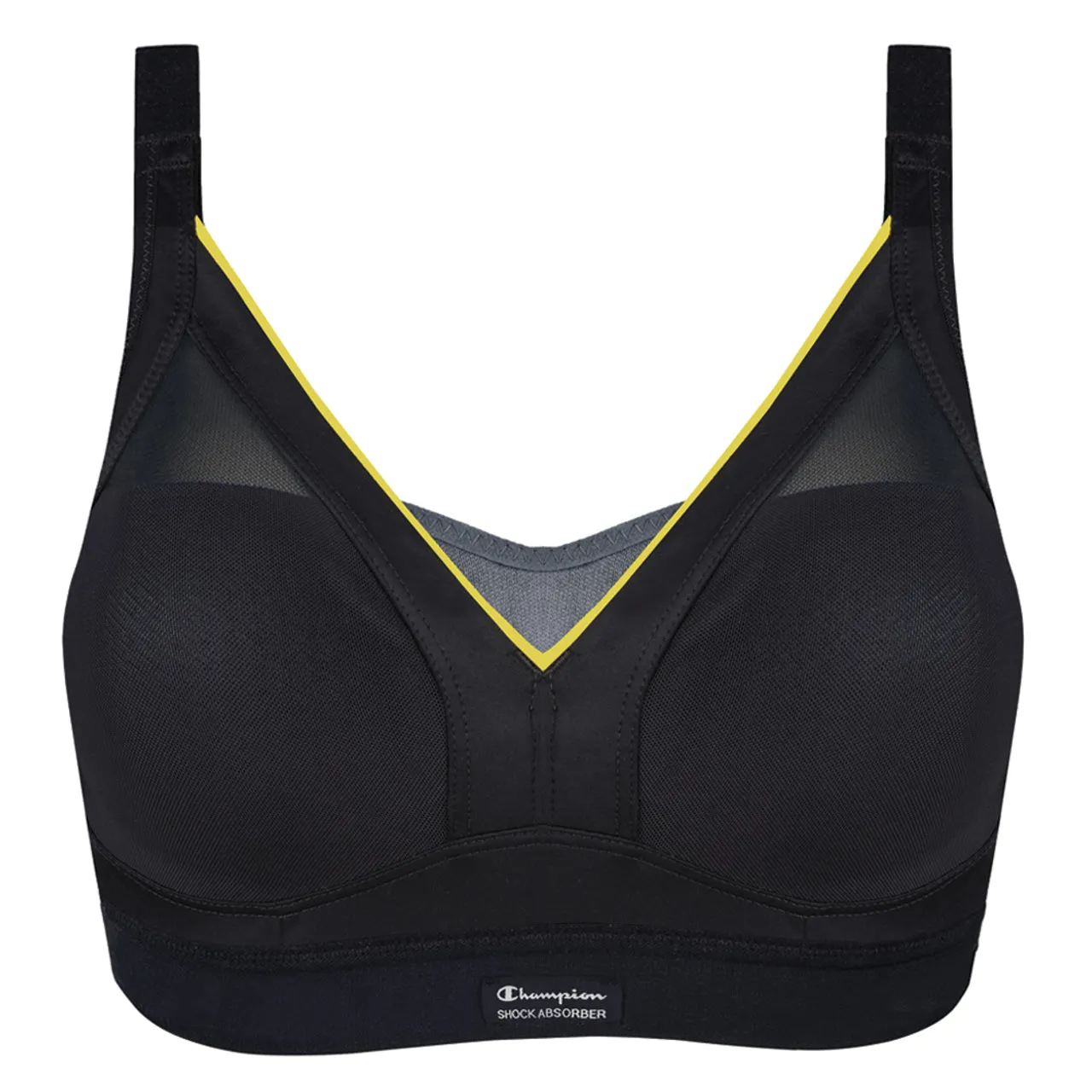 Active Shapesd Padded Support Sports Bra In Slate Grey - Shock Absorber
