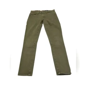 AG Adriano Goldschmied Abbey Jeans Womens Green Mid Rise Ankle Super Skinny 24P
