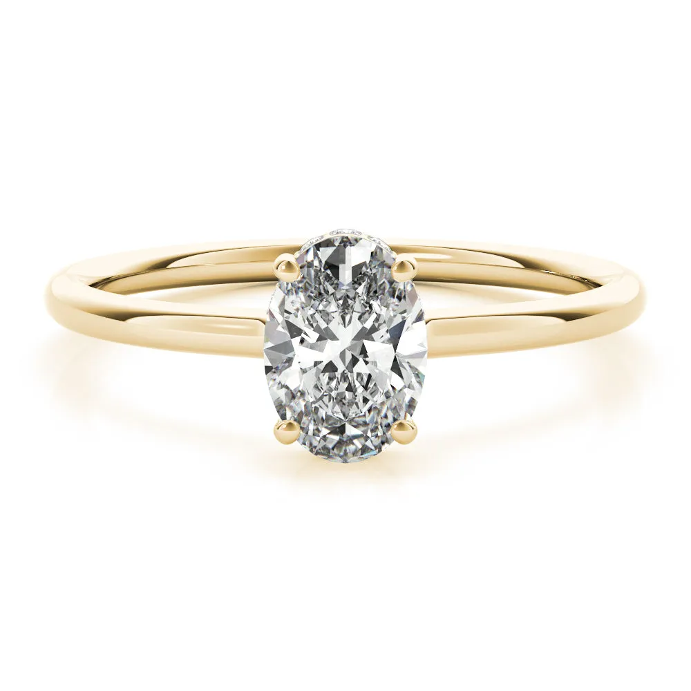 Aimee Oval Lab Grown Diamond Solitaire Engagement Ring IGI Certified