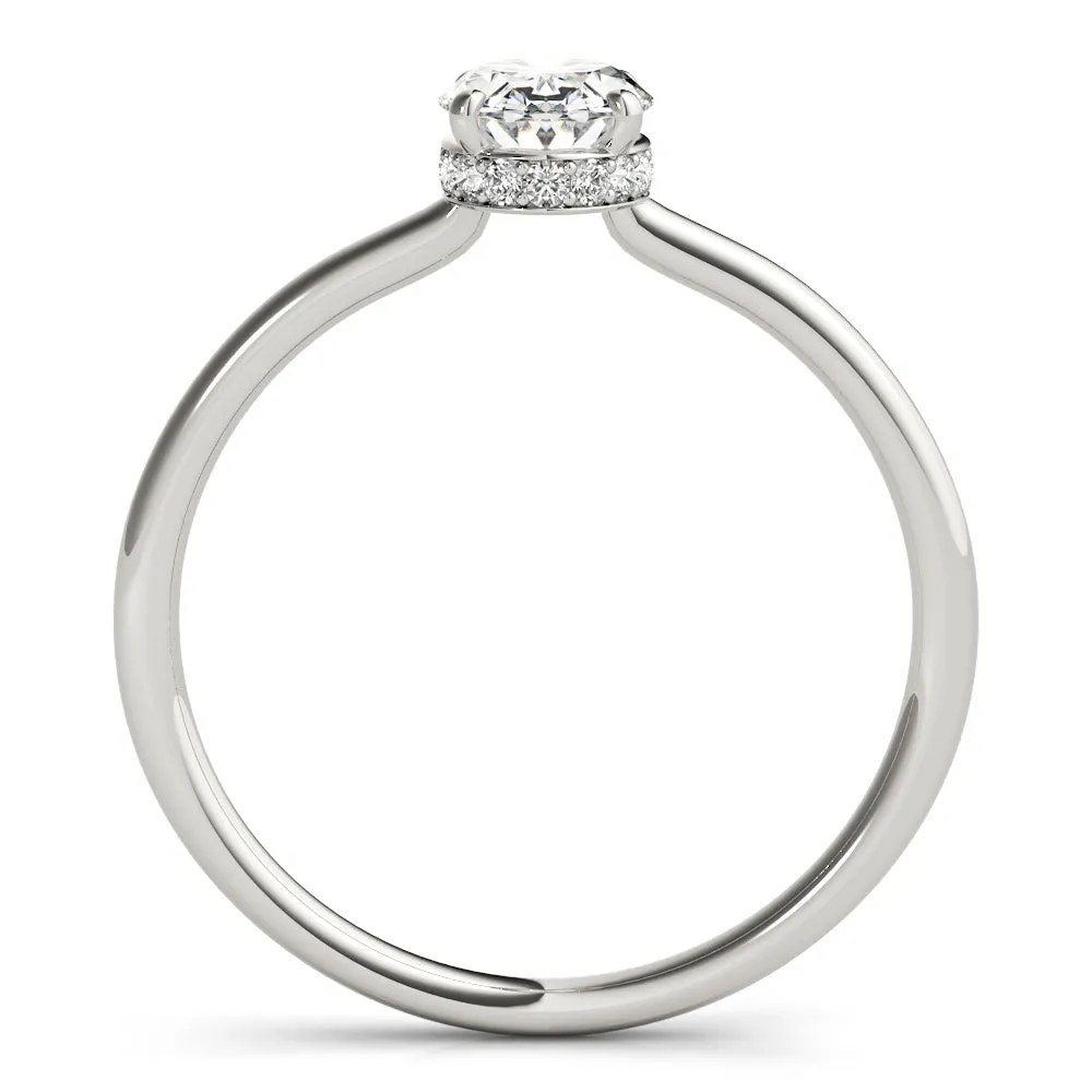 Aimee Oval Lab Grown Diamond Solitaire Engagement Ring IGI Certified