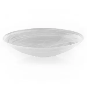 Alabaster White 15 inches Centerpiece Bowl
