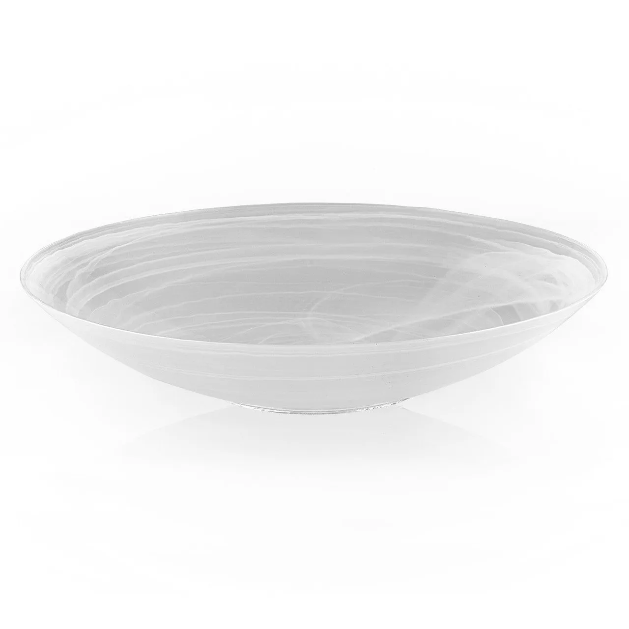 Alabaster White 15 inches Centerpiece Bowl