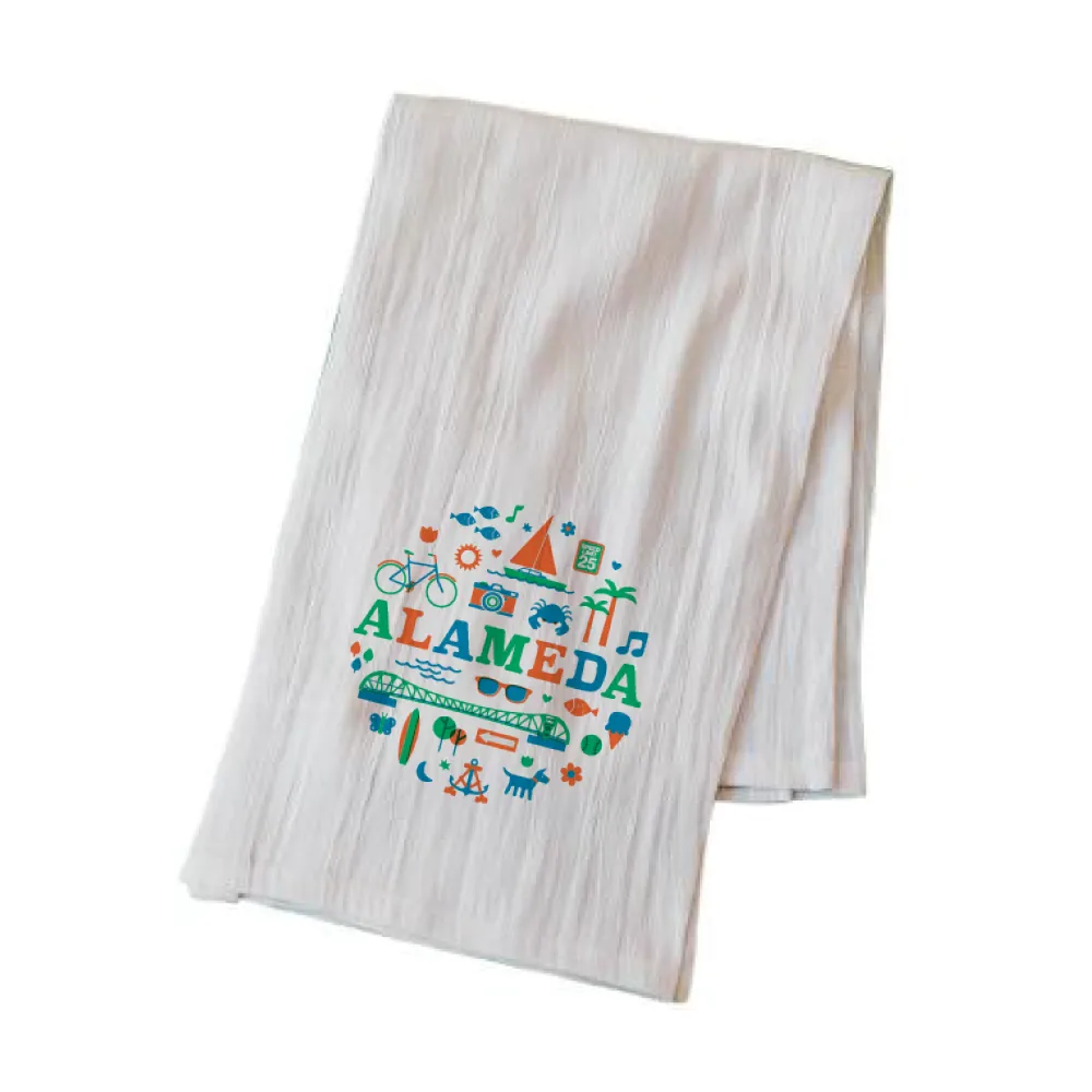 ALAMEDA RETRO (CHAD GEREN)  FLOUR SACK KITCHEN TOWEL