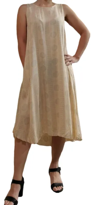 Aloha Royale - Cabana Dress - Hawaiian Plumeria - Harbor Mist & Coconut Milk