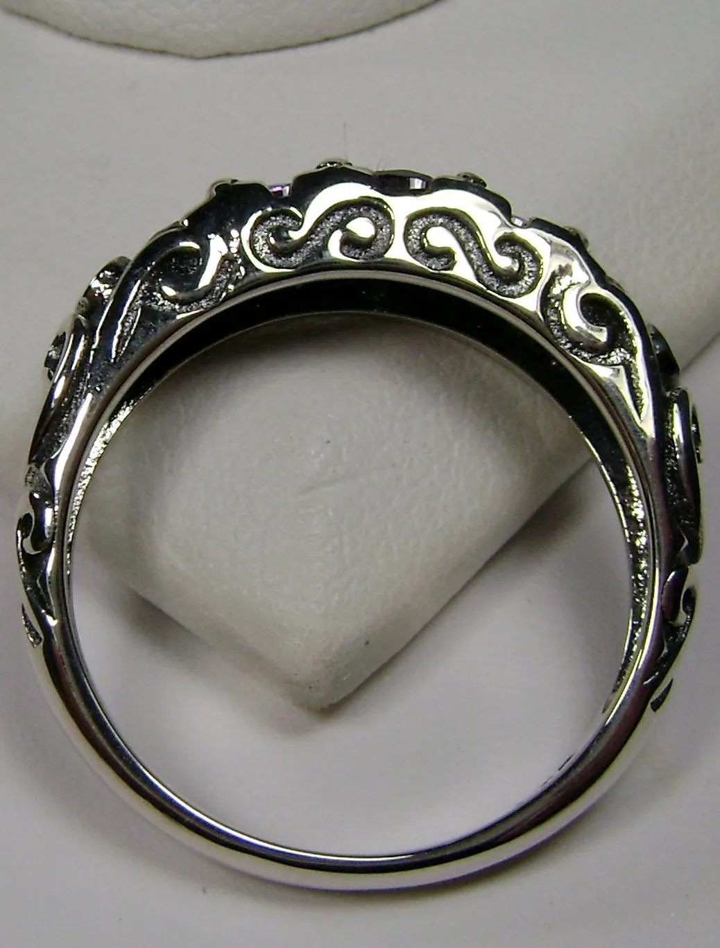 Amethyst Ring, Size 5, Five-stone Georgian Ring, Victorian Jewelry #D19 - Ready to Ship
