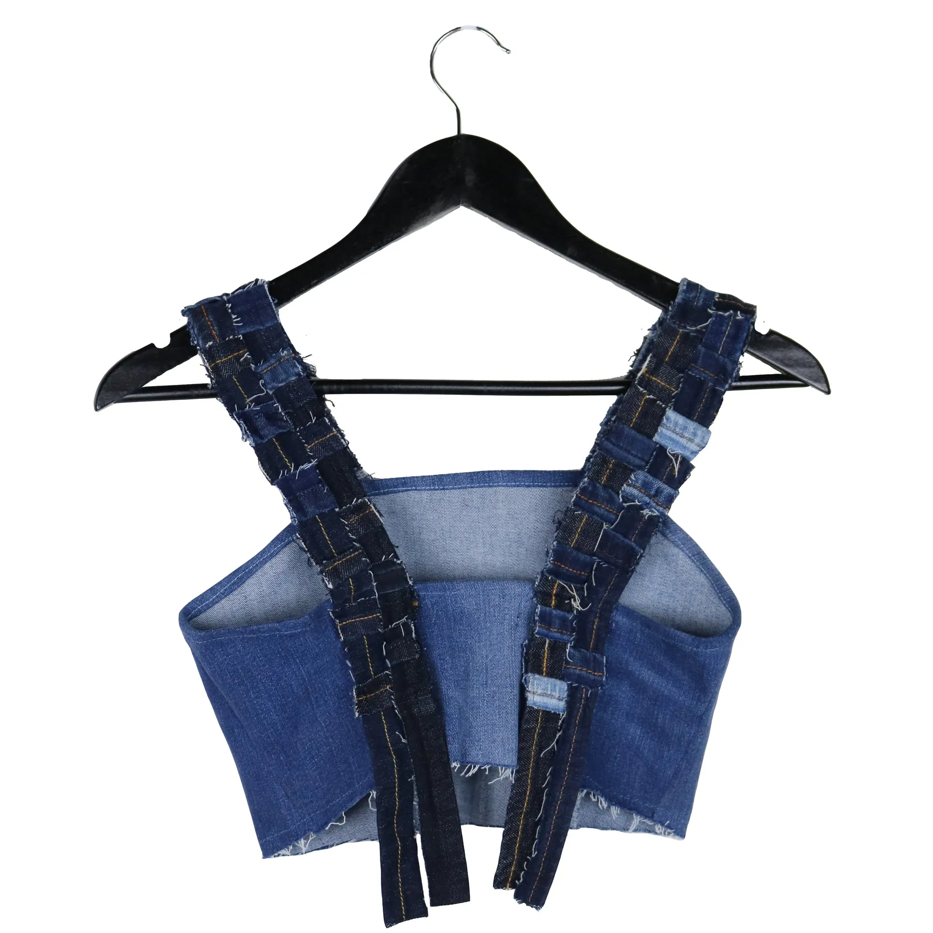 Aquasun- Upcycled Denim Crop Top