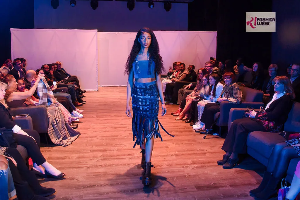 Aquasun- Upcycled Denim Crop Top