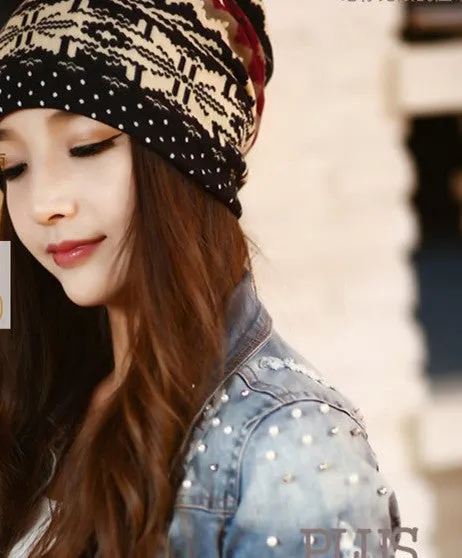 arrival 2 Use Cap Knitted Scarf & Winter Hats for Women Letter Beanies Women Hip-hot Skullies girls Gorros women Beanies