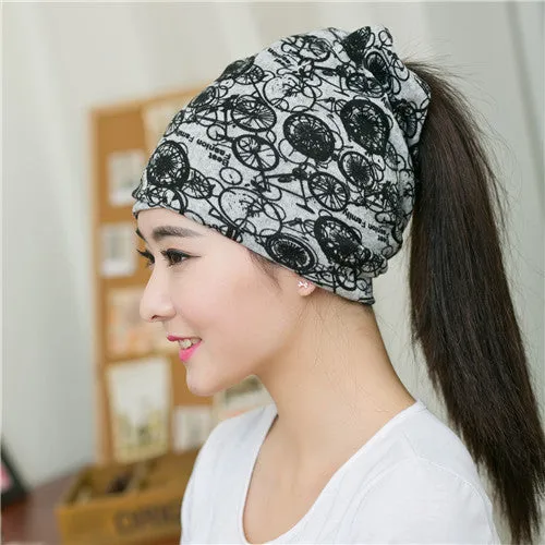 arrival 2 Use Cap Knitted Scarf & Winter Hats for Women Letter Beanies Women Hip-hot Skullies girls Gorros women Beanies