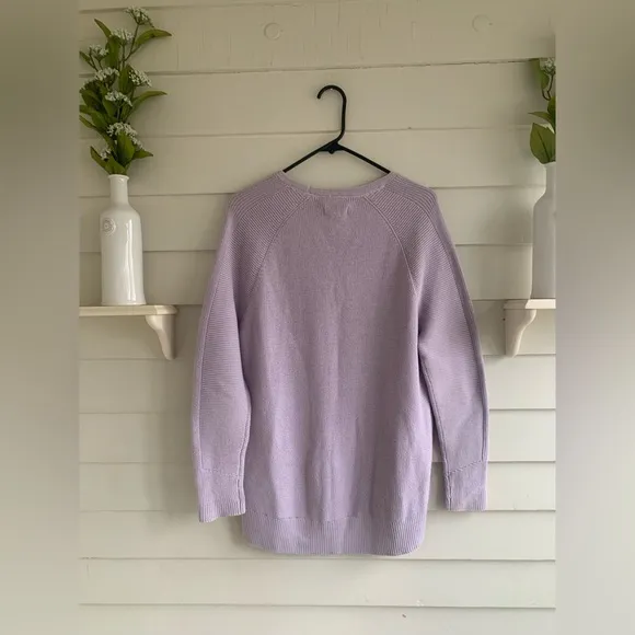 Athleta Hanover V Neck Merino Wool Sweater Size Small