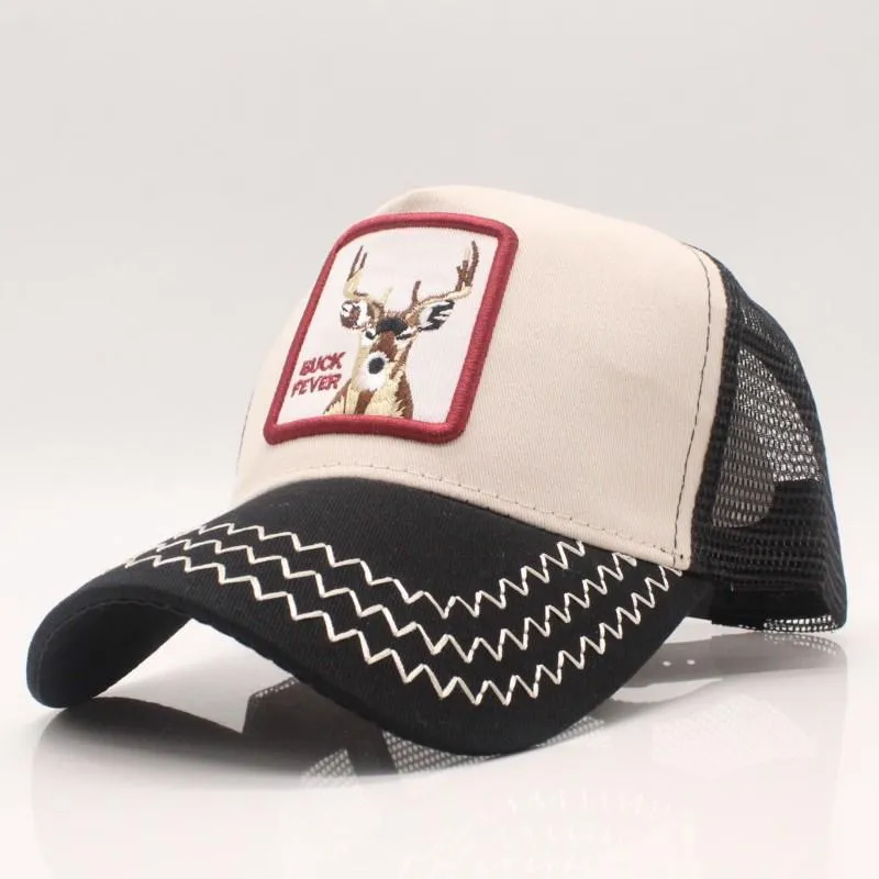 Baseball Cap for Women Summer Mesh Cap Men Embroidery Animal Bones Snapback Hip Hop Hat Casual Cotto
