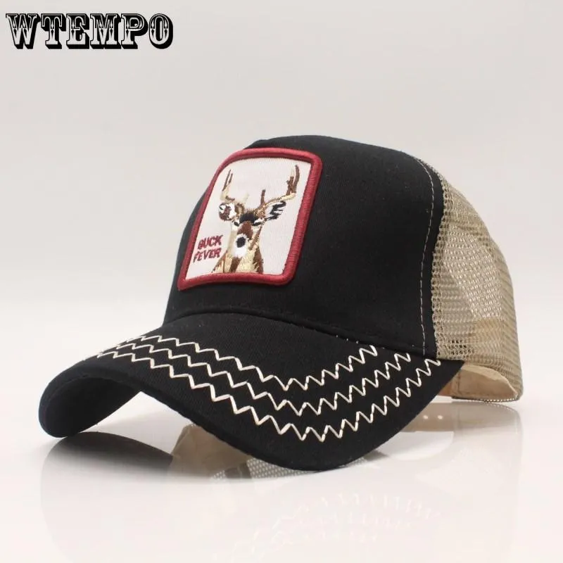 Baseball Cap for Women Summer Mesh Cap Men Embroidery Animal Bones Snapback Hip Hop Hat Casual Cotto