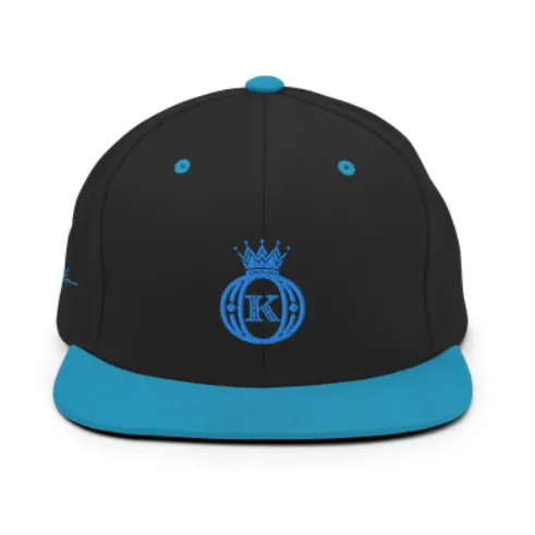 Baseball Logo Krown Icon Embroidered Two Tone Snapback Cap