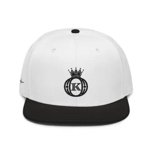 Baseball Logo Krown Icon Embroidered Two Tone Snapback Cap