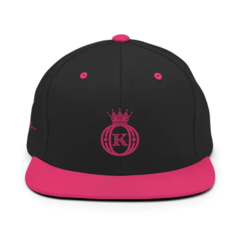 Baseball Logo Krown Icon Embroidered Two Tone Snapback Cap