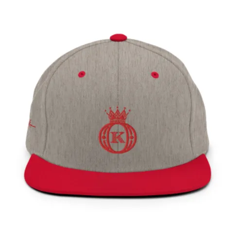 Baseball Logo Krown Icon Embroidered Two Tone Snapback Cap