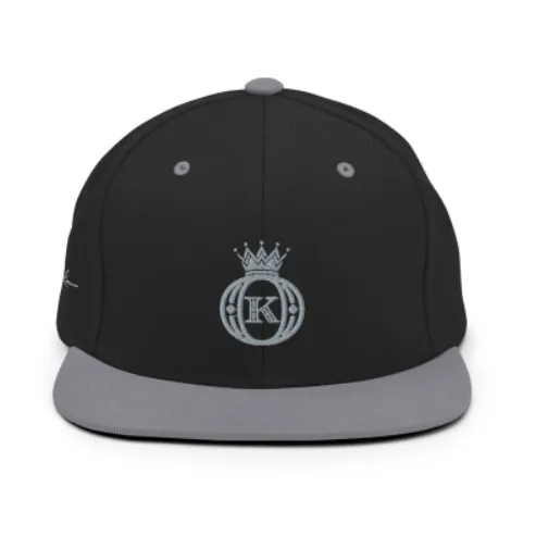 Baseball Logo Krown Icon Embroidered Two Tone Snapback Cap