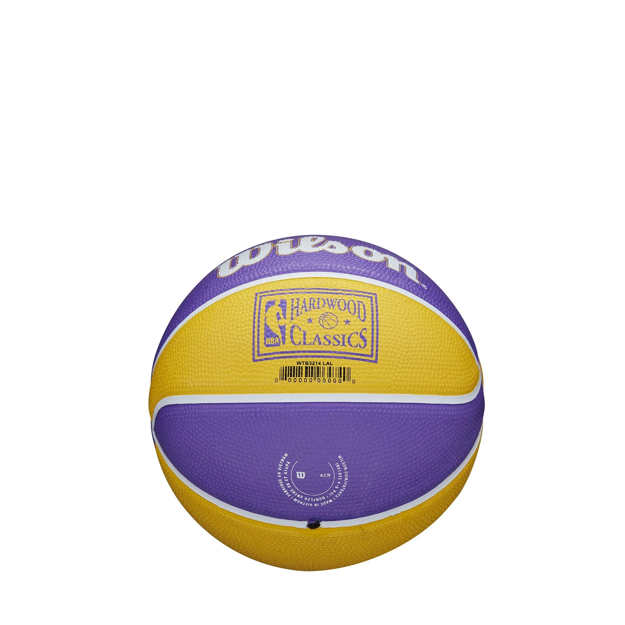 Basketbalová lopta Wilson NBA Team Retro Mini Los Angeles Lakers (veľkosť 3)