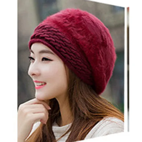 Beanies Women's Hats For Women Knitted Bonnet Caps Women's Hats Brand Ski Wool Fur Sports Beanie Skullies Hat