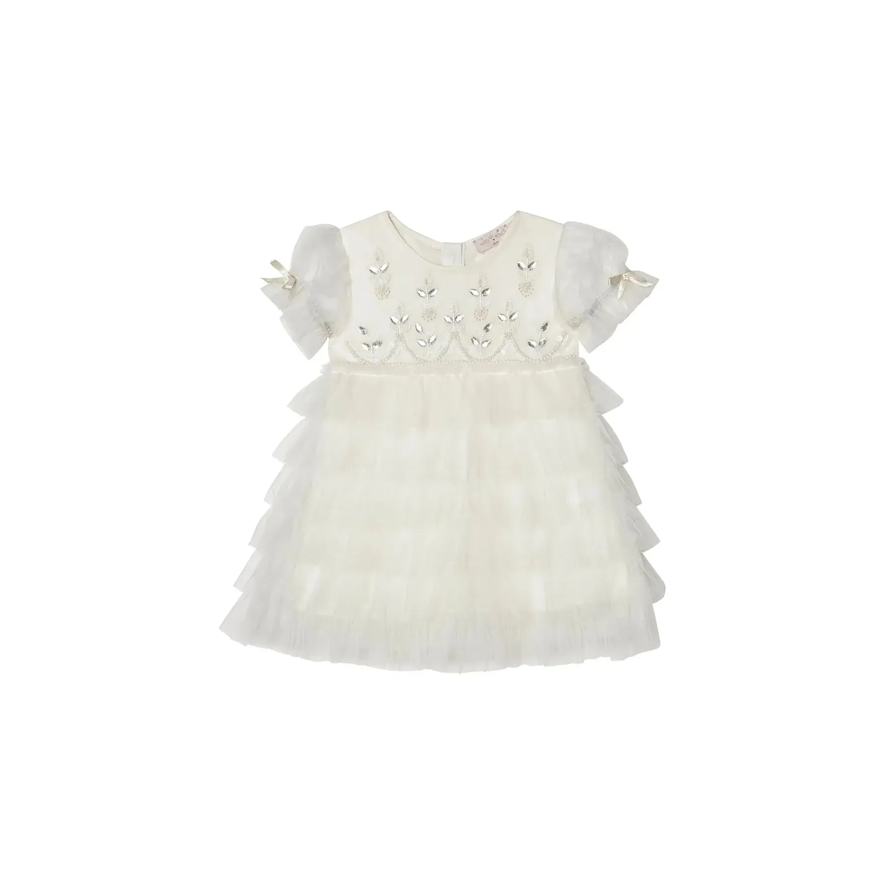 Bebe Field Of Dreams Tulle Dress - Milk