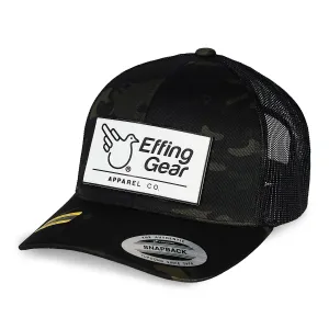 Black Camo Trucker PVC Patch