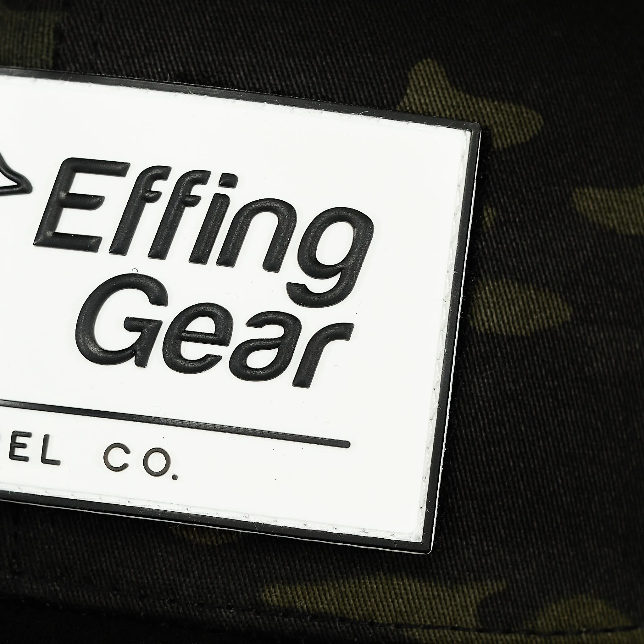 Black Camo Trucker PVC Patch