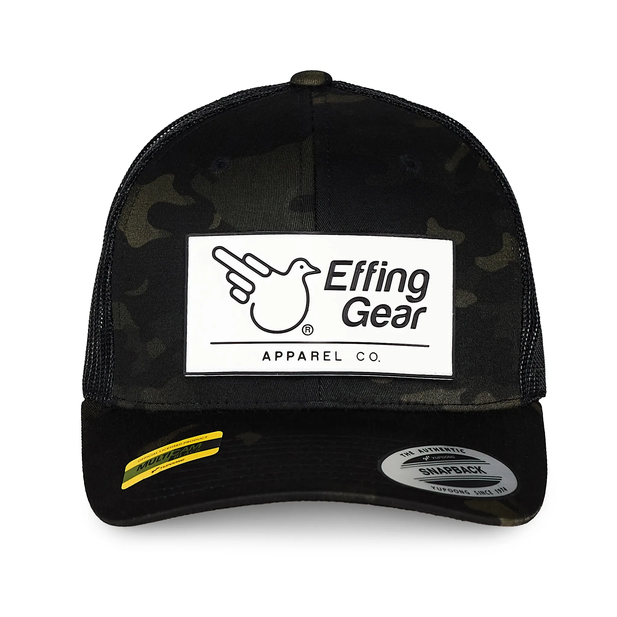 Black Camo Trucker PVC Patch