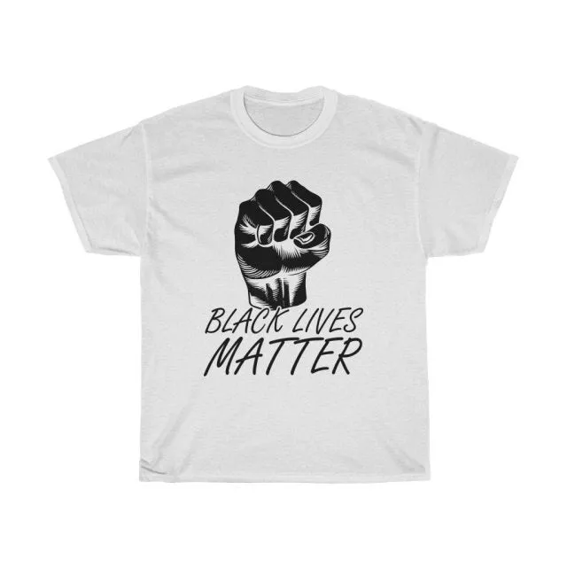 Black Lives Matter Stand Up Shirt Power Fist Black Power T-shirt Anti Racist Equality Shirt RIP George Floyd Tees Casual Tops