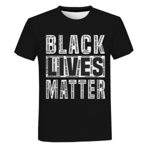 Black Lives Matter T Shirts Fashion Men and Women T-shirt Short Sleeve Unisex I Can't Breathe George Floyd Tshirt Streetwear