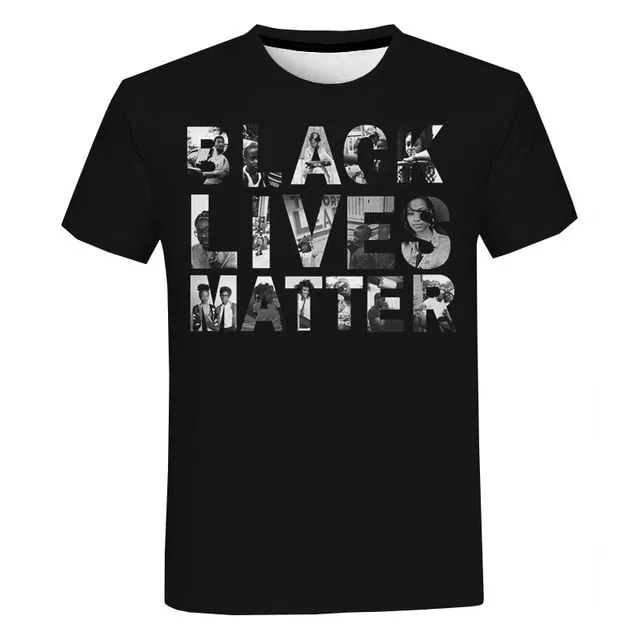 Black Lives Matter T Shirts Fashion Men and Women T-shirt Short Sleeve Unisex I Can't Breathe George Floyd Tshirt Streetwear