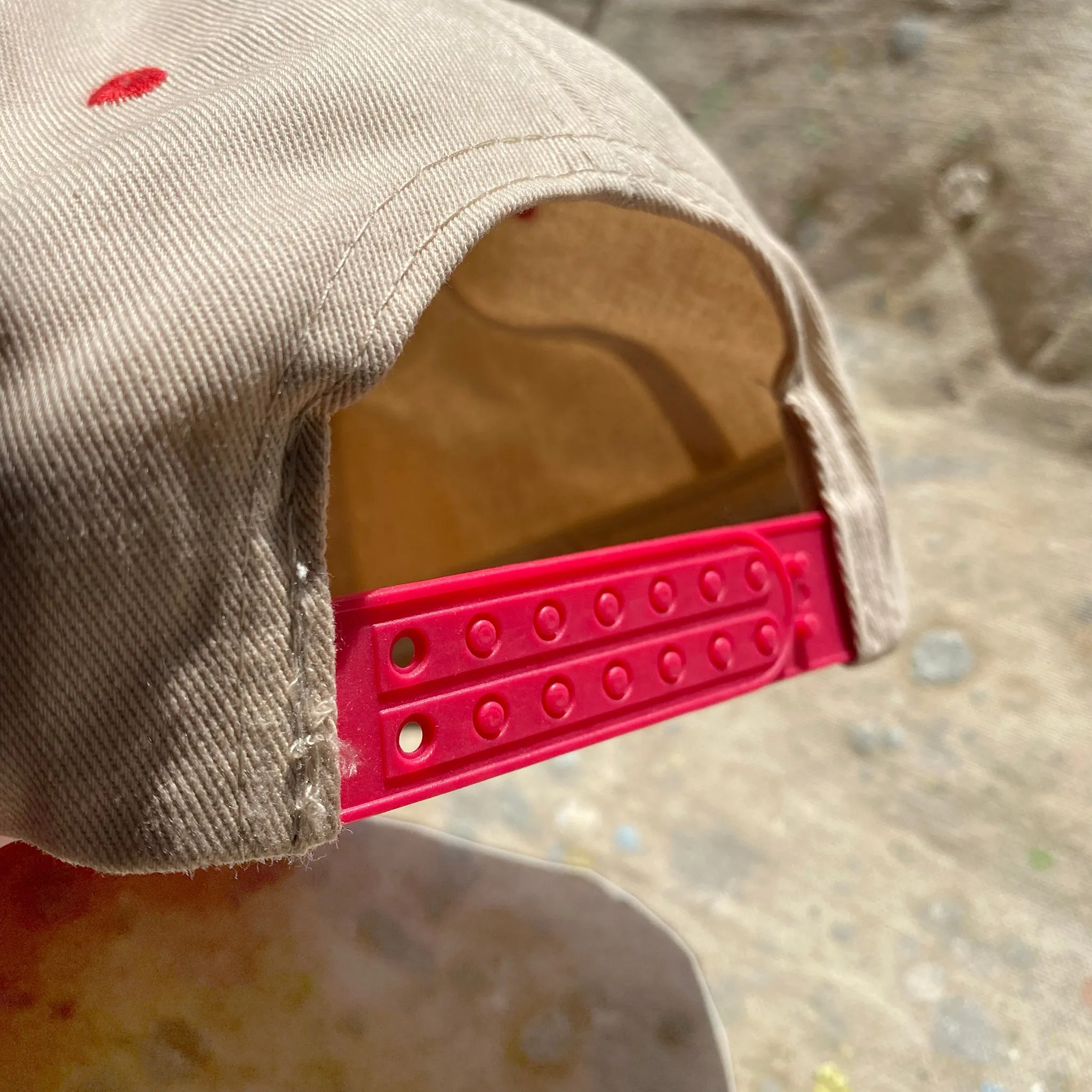 Blackball Patch Hat - Two-Toned RED/NAT