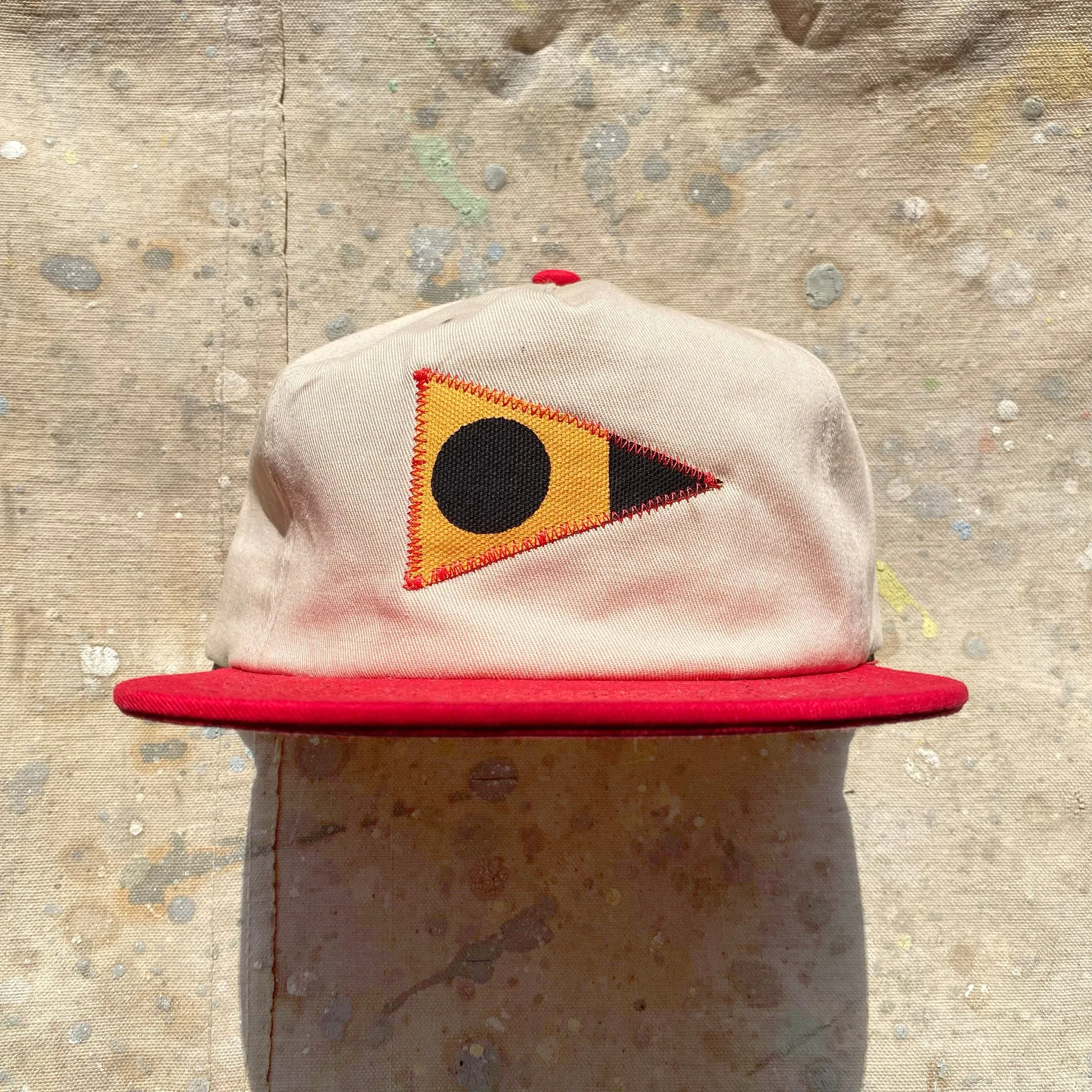 Blackball Patch Hat - Two-Toned RED/NAT