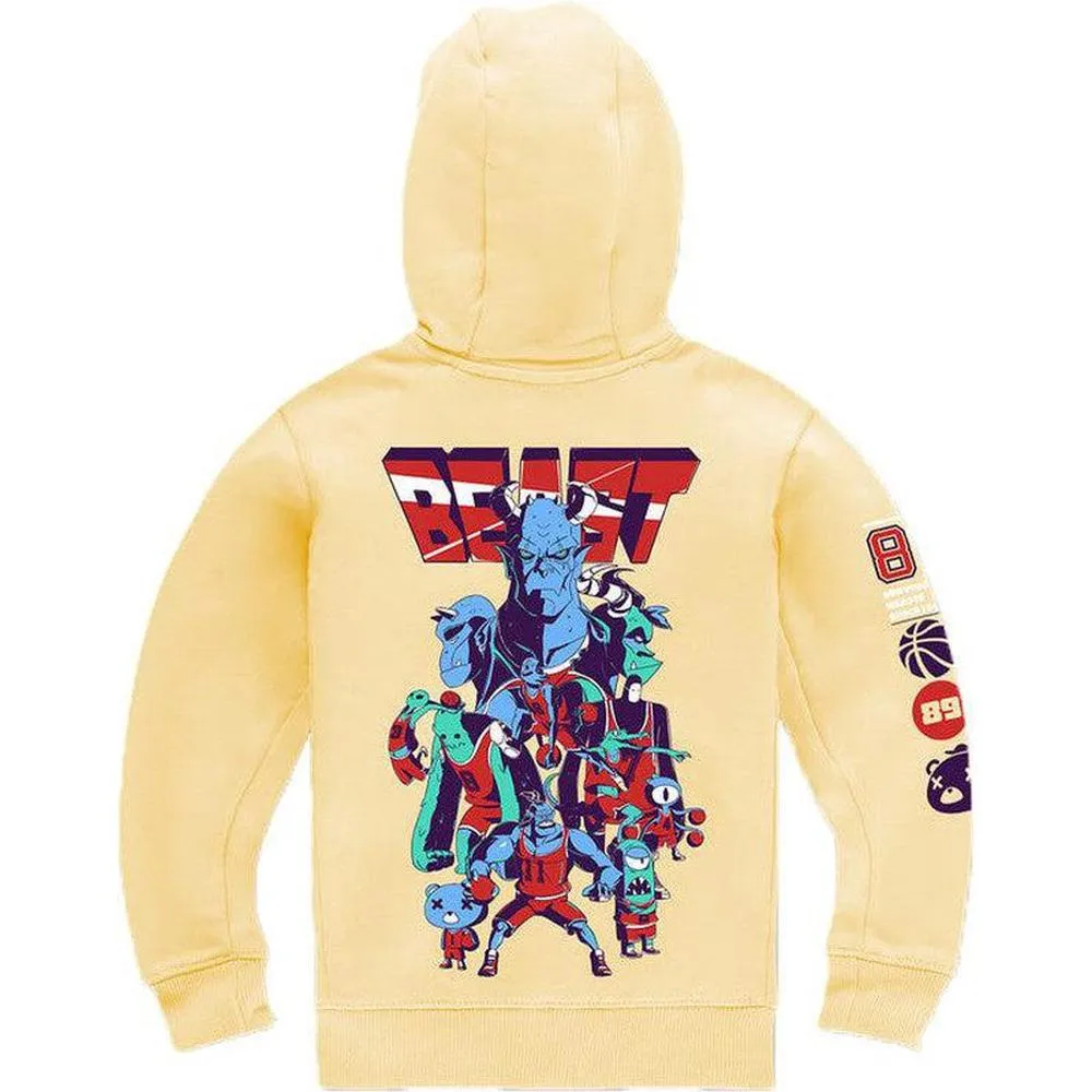 Boy's Beast Pullover Hoodie, Red