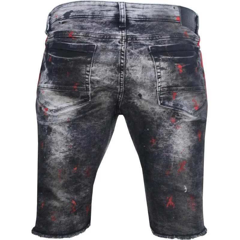 Boy's Sparta Striped Denim Shorts