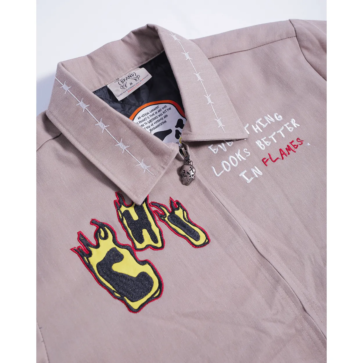BRAND X CHICAGO FLAMES WORK YOUTH JACKET (TAN)
