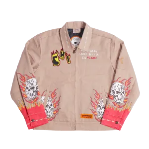 BRAND X CHICAGO FLAMES WORK YOUTH JACKET (TAN)
